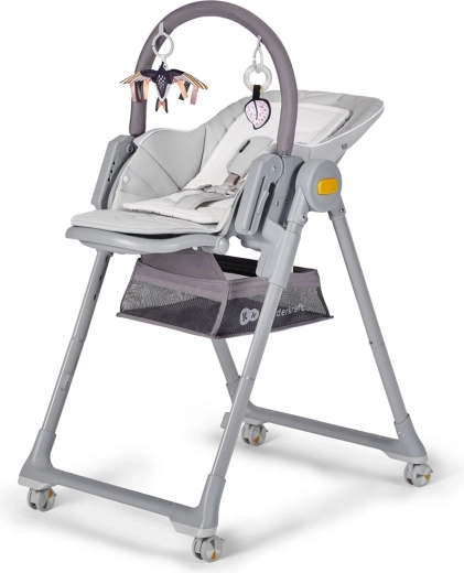 Kinderkraft Select scaun de masă și balansoar 2în1 Lastree grey
