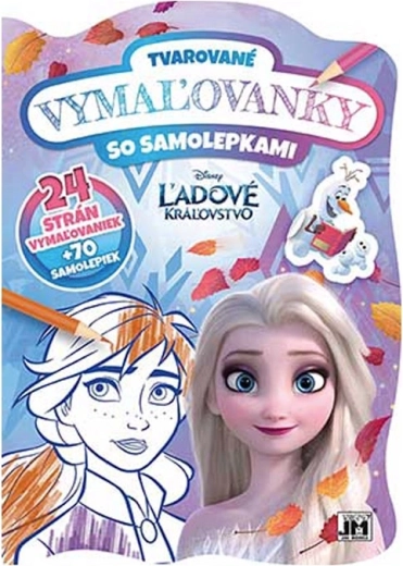 Caiet de colorat decupat Frozen