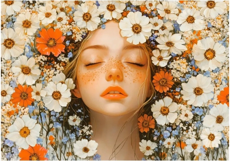 Puzzle Fata de primăvară 500 piese CASTORLAND