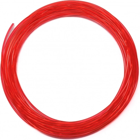 Filament PLA transparent roșu 5 m