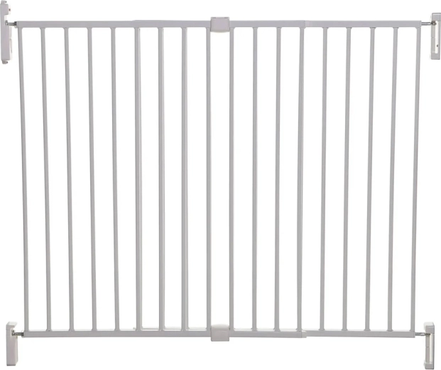 Barieră de siguranță DREAMBABY Broadway, 2 piese, extra lată, 76–134,5 cm, albă