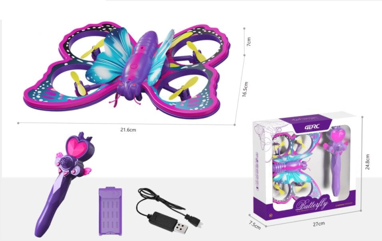 Dron fluture controlat cu bagheta magică