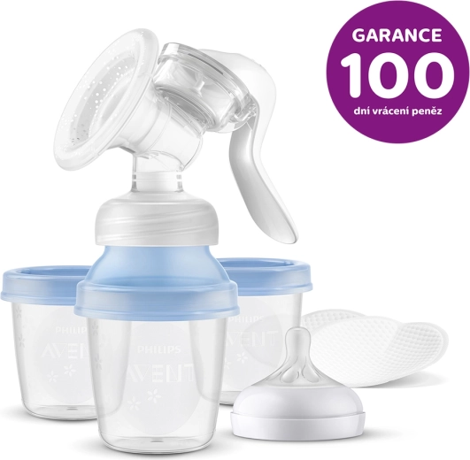 Philips Avent pompă manuală pentru lapte matern cu sistem VIA