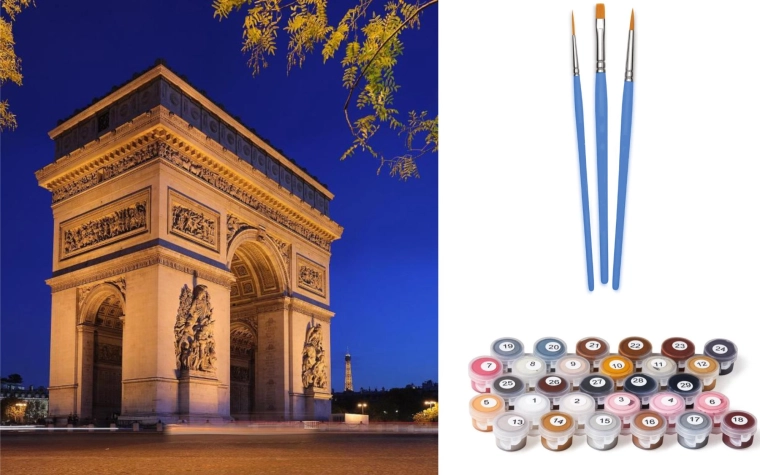 Norimpex Pictură pe numere Arcul de Triumf 40 × 50 cm