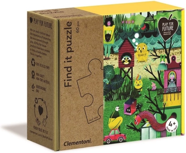 CLEMENTONI Play For Future Puzzle cu căutare de imagini Toamna 60 piese
