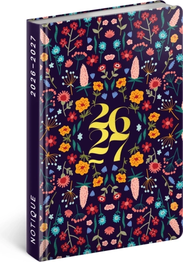 Notique Agenda Petito Flora pe 18 luni 2026/2027, 11 × 16 cm