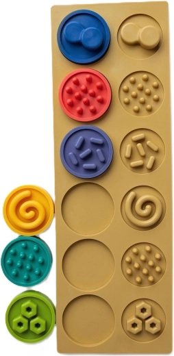 Puzzle senzorial cu discuri XL pentru bebeluși Mom's Care
