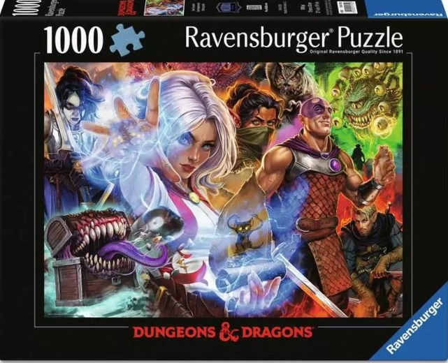 Puzzle Ravensburger Dungeons & Dragons: Provocarea acceptată, 1000 de piese
