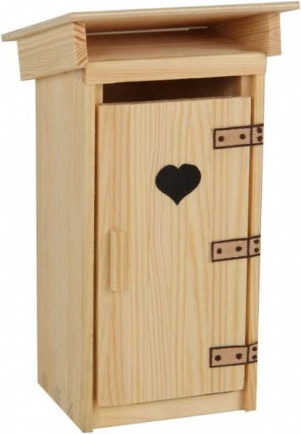 Set de construcție din lemn pentru toaletă de curte 1:16 – model pentru lipit