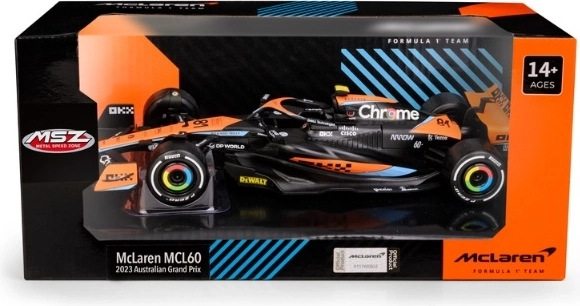 Model de colecție al monopostului de Formula 1 MSZ McLaren MCL60 Australian GP la scara 1:24