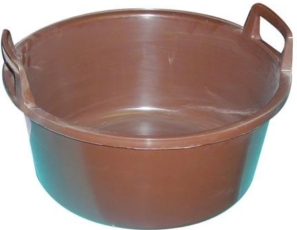 Cofan din plastic cu mânere 43 cm, alb, 15 l