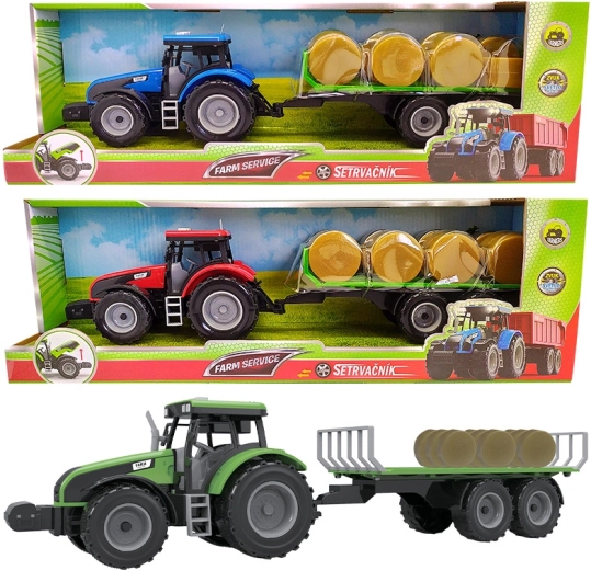 Tractor cu remorcă pentru fân cu sunete și lumini