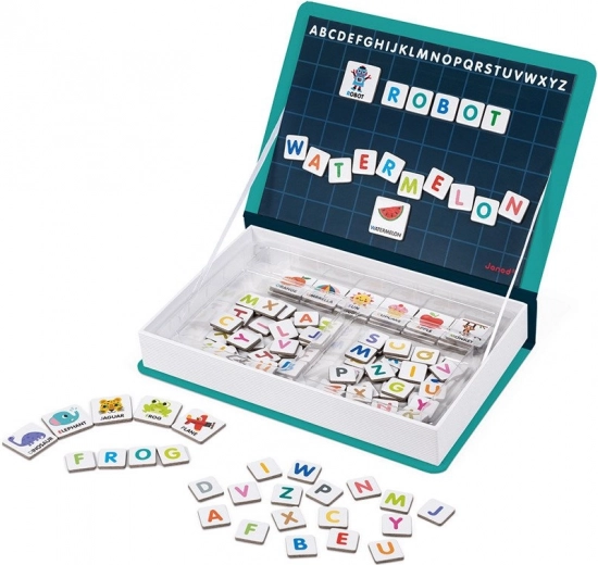 Joc educativ cu litere magnetice Janod