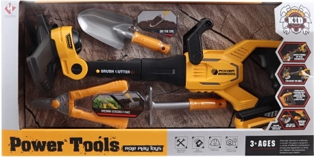 Trimmer de grădină pentru copii pe baterii – set cu foarfecă de grădinărit și lopățică