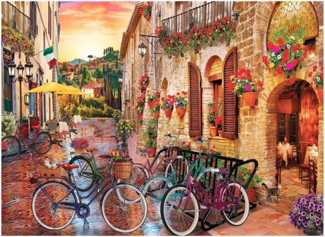 Puzzle Cu bicicleta prin Toscana 1000 de piese