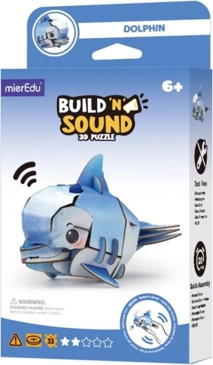 Puzzle 3D MierEdu construiește și ascultă – delfin