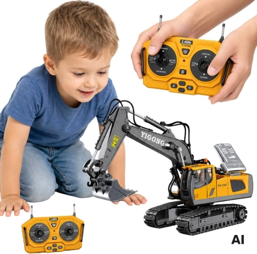 Excavator mare de construcții Woopie cu telecomandă
