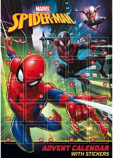 Calendar de advent cu autocolante Spider-Man