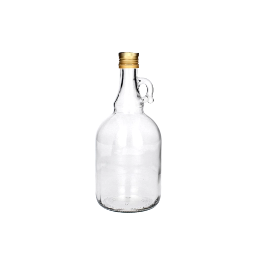 Gallon din sticlă 0,5 l cu capac metalic filetat