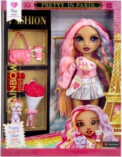 Păpușă fashion Rainbow High Pretty in Paris Kia - 1 buc