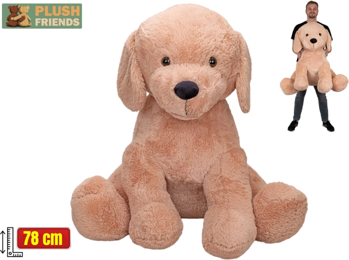 Plush Friends câine de pluș bej 78 cm