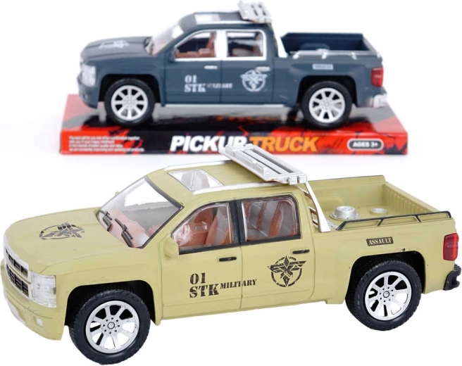 Mașinuță din plastic pick-up cu mecanism cu inerție 26 cm - 1 bucată