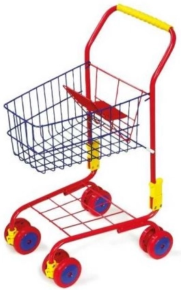 Carucior de cumparaturi rosu small foot