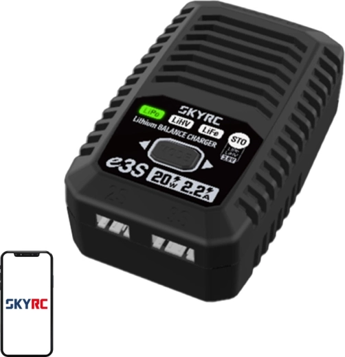 Încărcător de rețea pentru LiPo/LiHV/LiFe 2S/3S SKYRC e3S