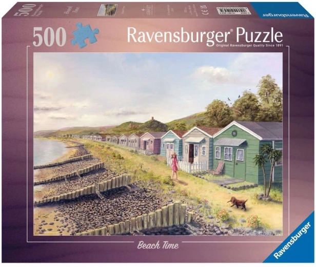 Puzzle Ravensburger „Timp la plajă” 500 de piese