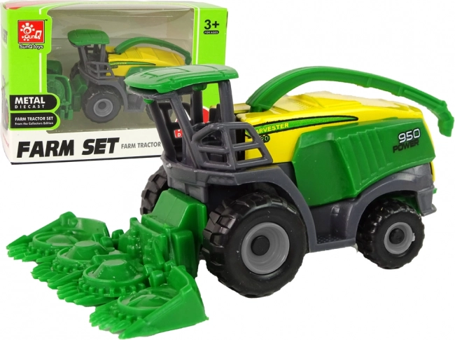 Combine agricol mic verde – jucărie