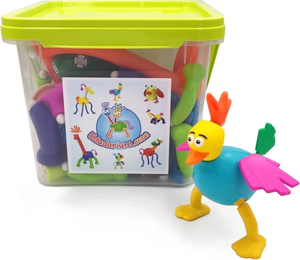 Obludarium – set de construcție creativ Animăluțe, 62 piese