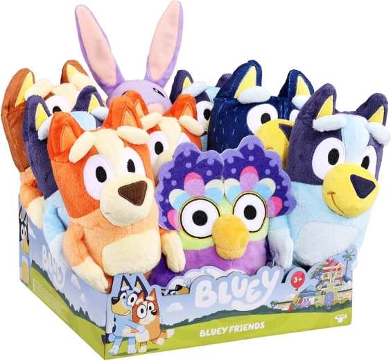Figurină de pluș Bluey 18–23 cm (expunere CDU) - 1 bucată