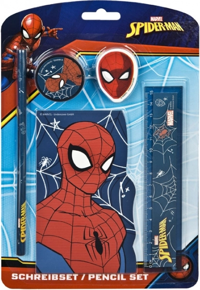 Set de rechizite școlare 5 piese cu motiv SPIDER-MAN