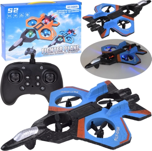 Dron RC cu iluminare LED și flipuri la 360° pentru începători