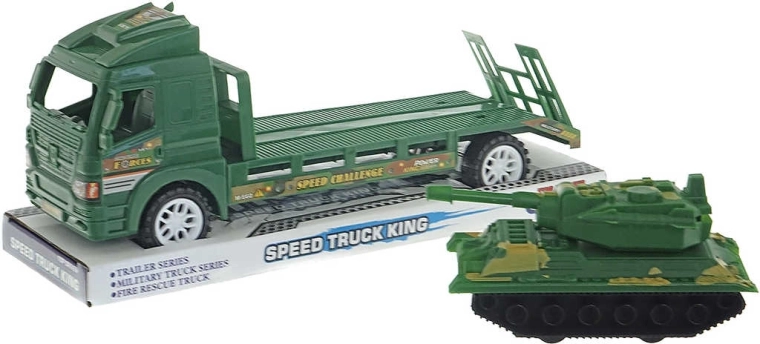 Transportor militar cu tanc cu motor cu inerție