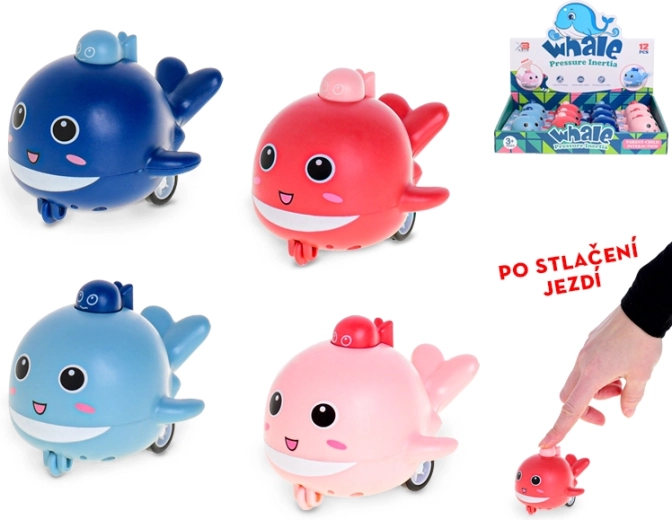 Delfin mobil de 8 cm pentru copii de la 3 ani