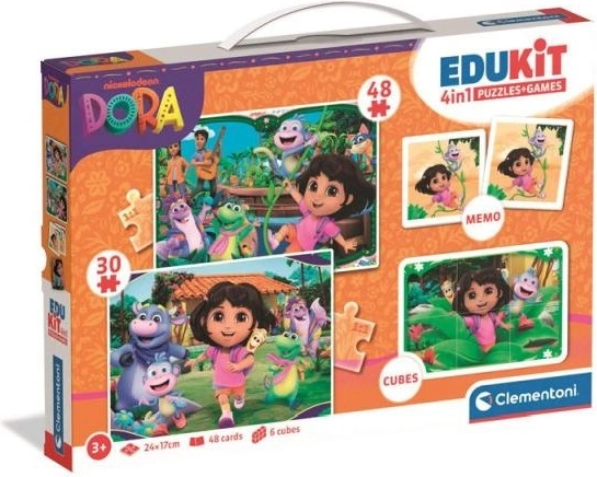 Clementoni Edukit 4 în 1 Dora the Explorer