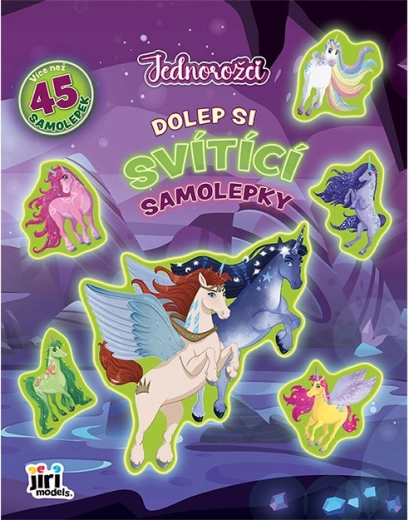 Lipește autocolante strălucitoare – Unicorni