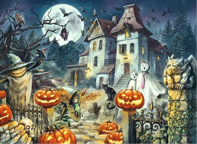 Ravensburger puzzle Casă de Halloween 300 piese