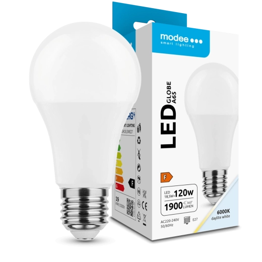 Bec LED Modee Lighting Globe A65 18,5 W E27 alb rece 1900 lm