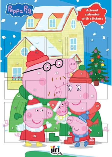 Calendar de Advent cu autocolante Purcelușa Peppa