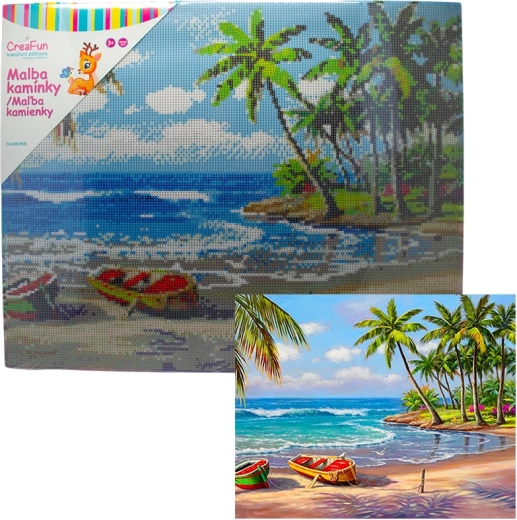 Pictură cu diamante – oază 40 × 50 cm