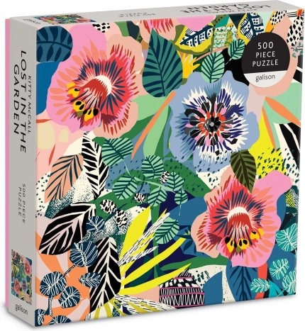 GALISON puzzle pătrat Pierdut în grădină 500 piese