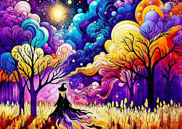Puzzle ENJOY Calea vrăjitoarei 1000 de piese