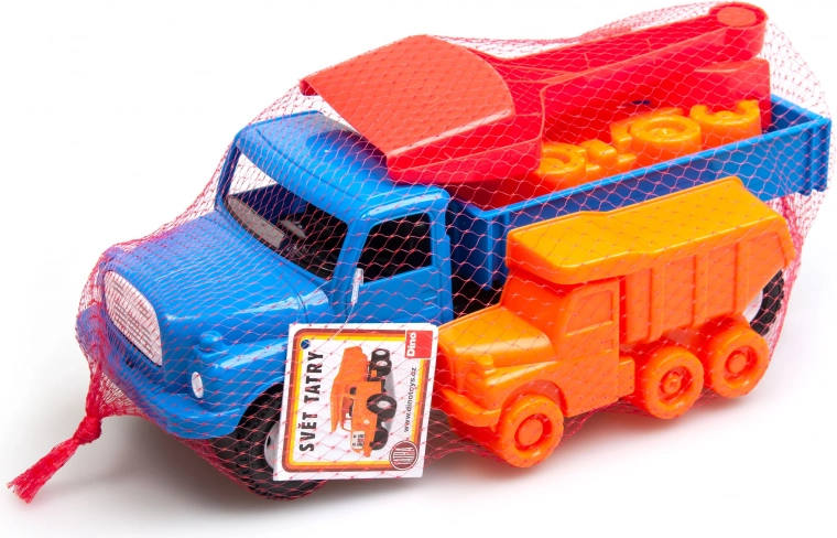 Dino Tatra camion cu platformă, set de nisip 5 piese