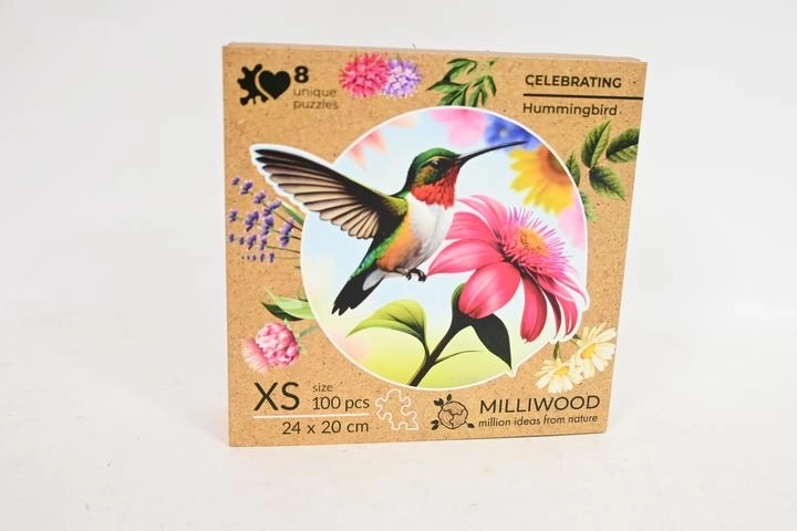 Puzzle din lemn Milliwood Celebrating – colibri (100 piese)