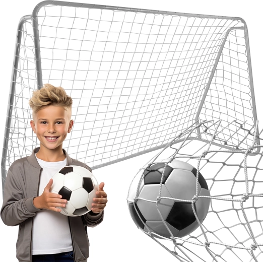 Plasă pentru poartă de fotbal metalică Trizand 213 × 150 × 90 cm
