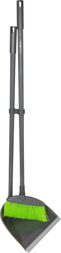 Măturică și făraș cu margine din cauciuc pe tijă de 78 cm