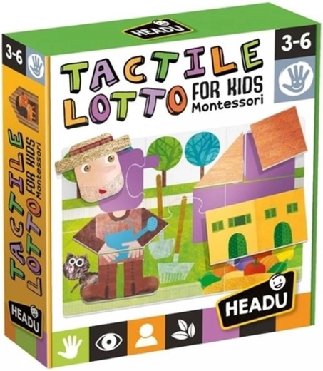 Headu Montessori loto tactil pentru copii 3–6 ani