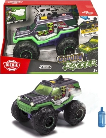 Dickie Asphalt Heroes Rowdy Rocker mașină off-road cu efecte de lumină, sunet și abur